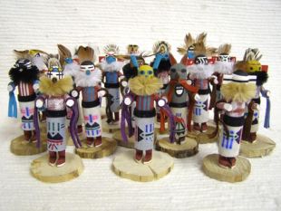 Native American Navajo Made Fancy Tomasina Kachina Dolls