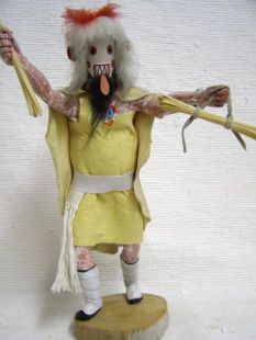 Native American Hopi Carved Cold Bringing Woman Katsina Doll--Vintage