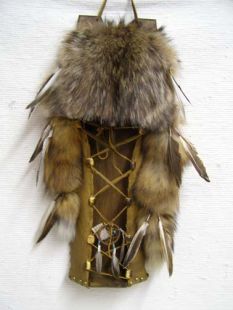 Native American Made Coyote Cradleboard