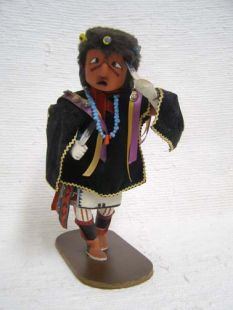 Native American Hopi Carved Imitator Clown Katsina Doll--Vintage 