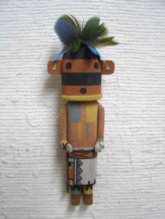 Old Style Hopi Carved Dragonfly Traditional Racer Katsina Doll