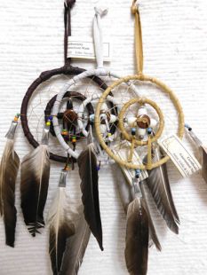 4"--Native American Made Dreamcatcher Medicine Wheel Combination