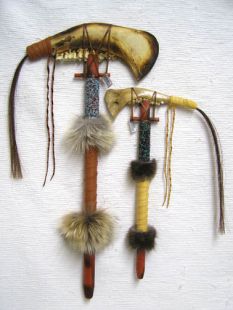 Native American Made Jawbone Tomahawks