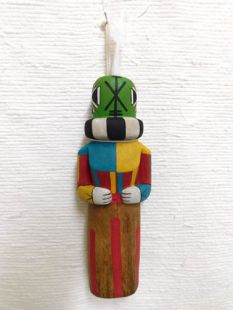 Old Style Hopi Carved Rattle Traditional Racer Katsina Doll