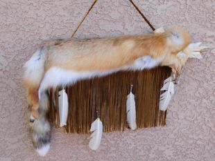 Native American Made Flat Full Red Fox Quiver with Arrows