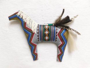 Navajo Made Soft Sculpture Chief Horse