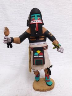 Native American Hopi Carved Heoto Warrior Katsina Doll--Vintage 