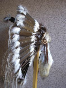 Native American Made Brown Prairie Warbonnet