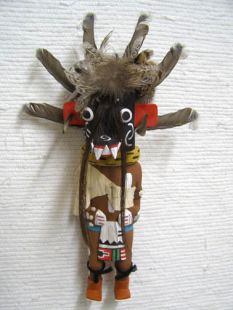 Old Style Hopi Carved Ogre Traditional Guard Katsina Doll